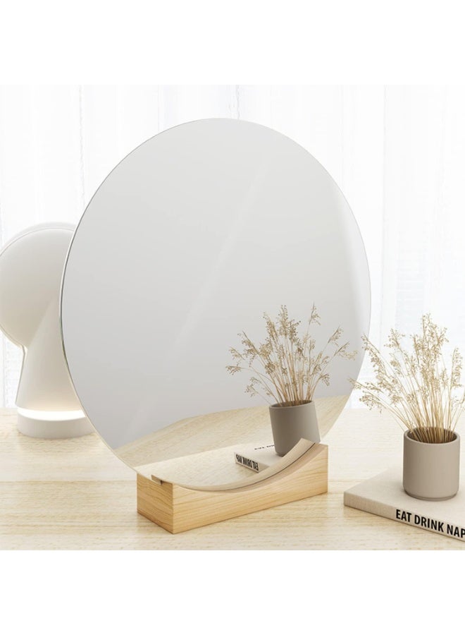DUNISO 2PCS Round Mirror Wall Sticker,Acrylic Wall Mirror ,Frameless Decoration Wall Mirror,for Bathroom, Bedroom,Hallway, Living Room,Home Wall Decor (30*30cm) - Image 5